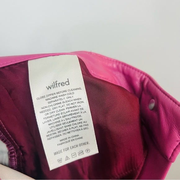 Aritzia Melina Pant Rhodon Pink faux leather size 2 - Picture 3 of 10